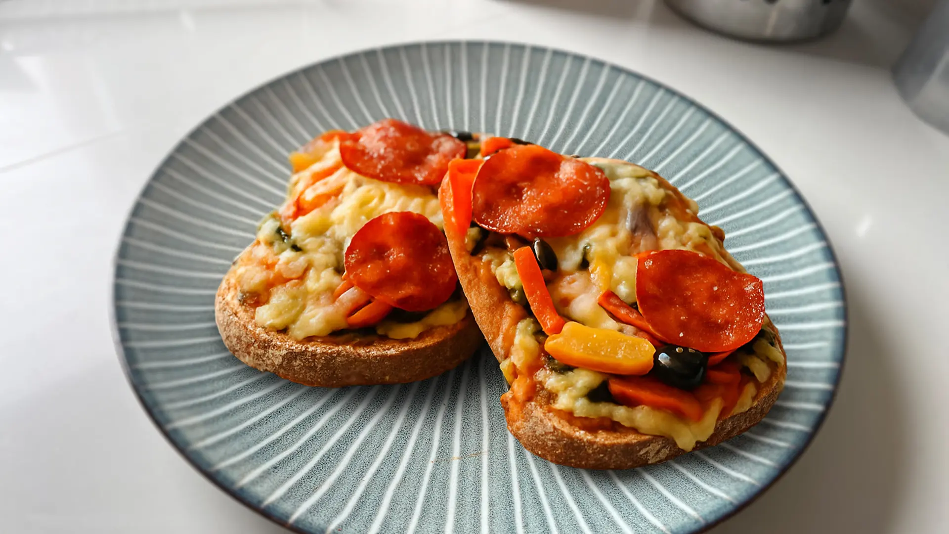 A close-up shot of two 